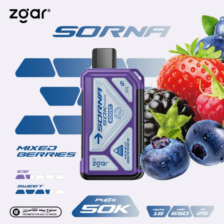 ZGAR Sorna 50000 Puffs Disposable Vape 18mg In DUBAI, UAE - Image 10