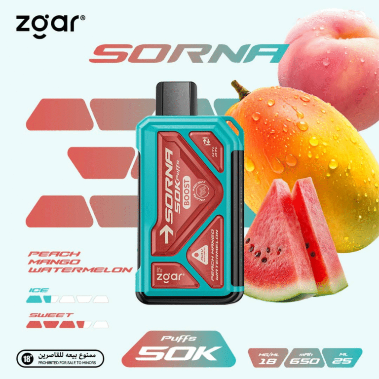 ZGAR Sorna 50000 Puffs Disposable Vape 18mg In DUBAI, UAE - Image 3
